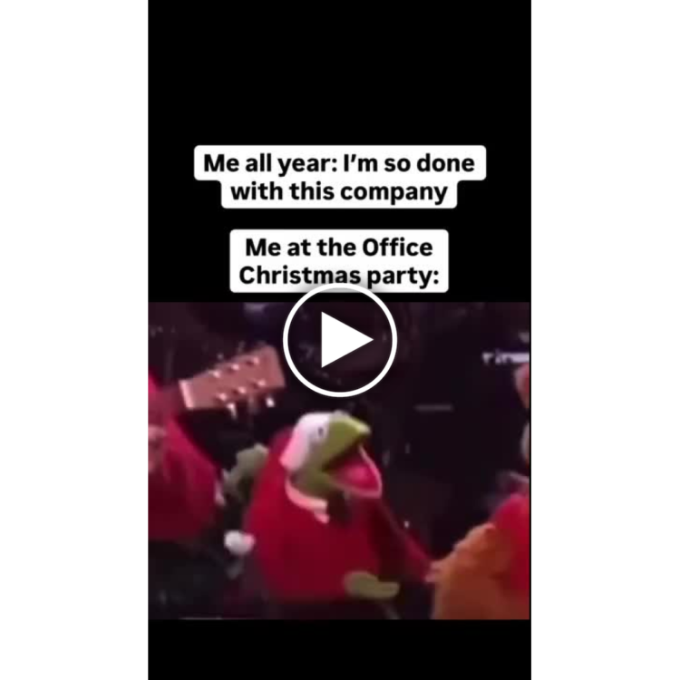 Me all year: I’m so done with this company. Me at the Office Christmas party: 💃#Mood #WorkLife #HolidayVibes.