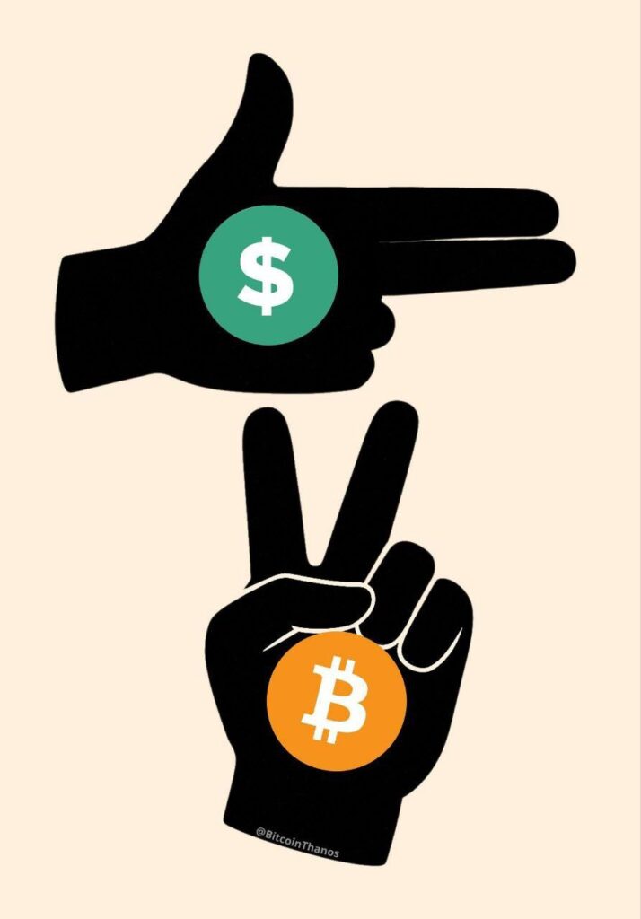 When you realize making money feels like a shootout but holding crypto is all peace ✌️💸🟢 #money #bitcoin #peace.