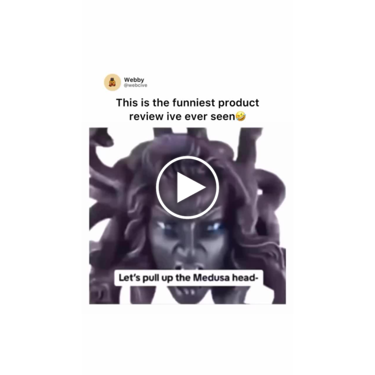 You ever just try to review a product and end up pulling up the Medusa head? Funniest thing ever 😂 #lol #review.