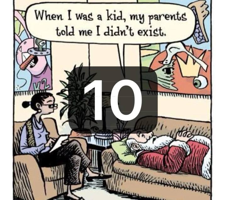 When I was a kid, my parents told me I didn’t exist." Santa’s therapy sessions hit different. 10/10 #SantaProblems #Therapy.