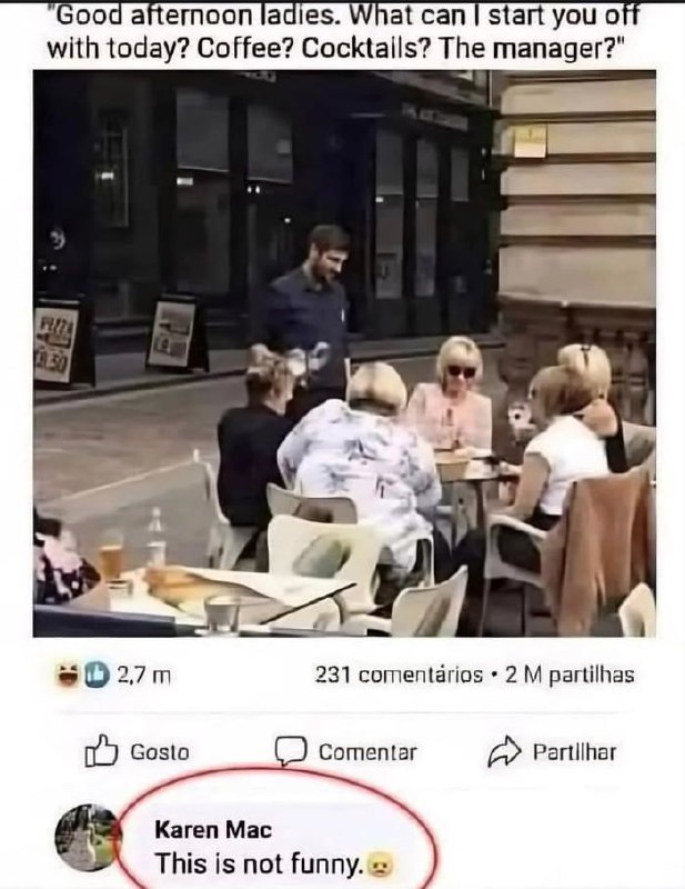 You know it’s savage when even Karen Mac drops a “This is not funny” with the sad face emoji. Sorry, Karen! 😂 #Karen #Epic.