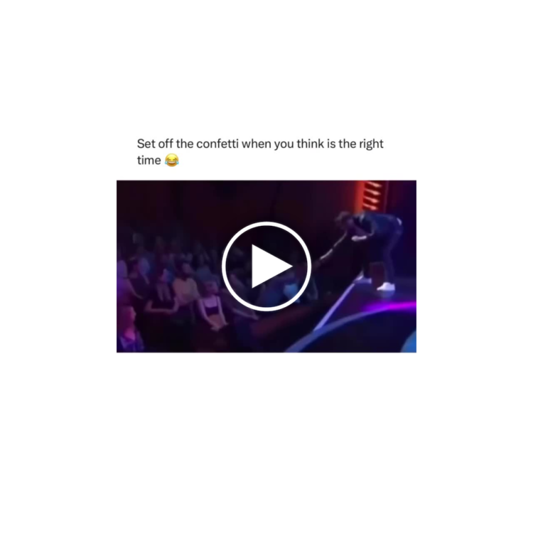 Set off the confetti when you think is the right time 😂 Timing is everything! Who else would totally mess this up? #timing #lol.