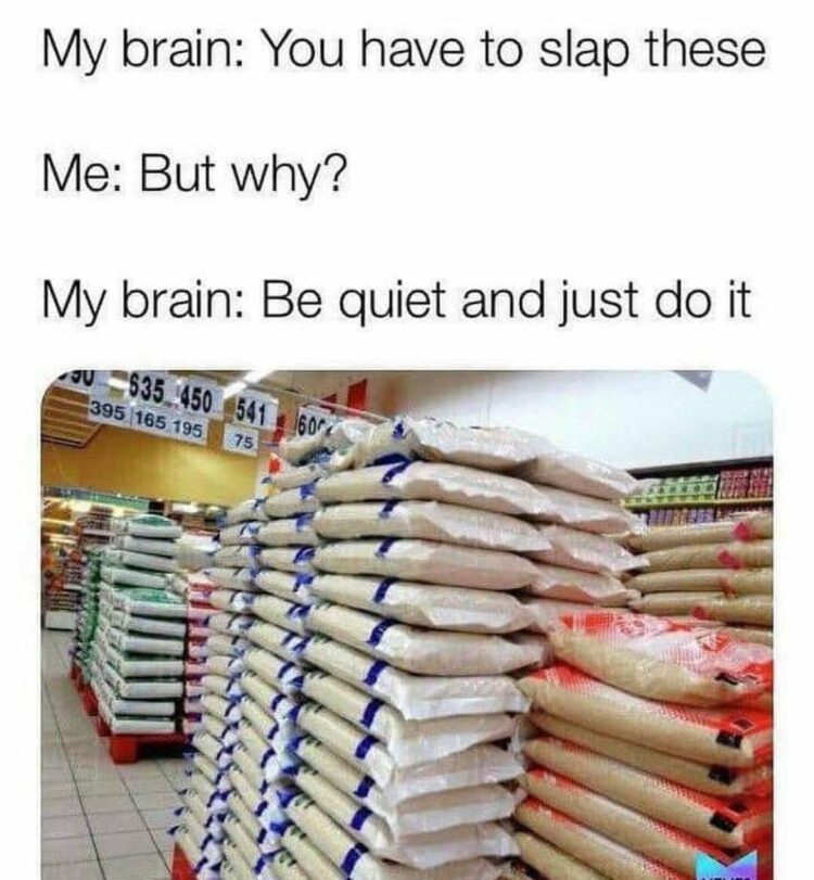 Your brain: You have to slap these. You: But why? Brain: Be quiet and just do it. Who else feels this urge? 😂 #memes #random.
