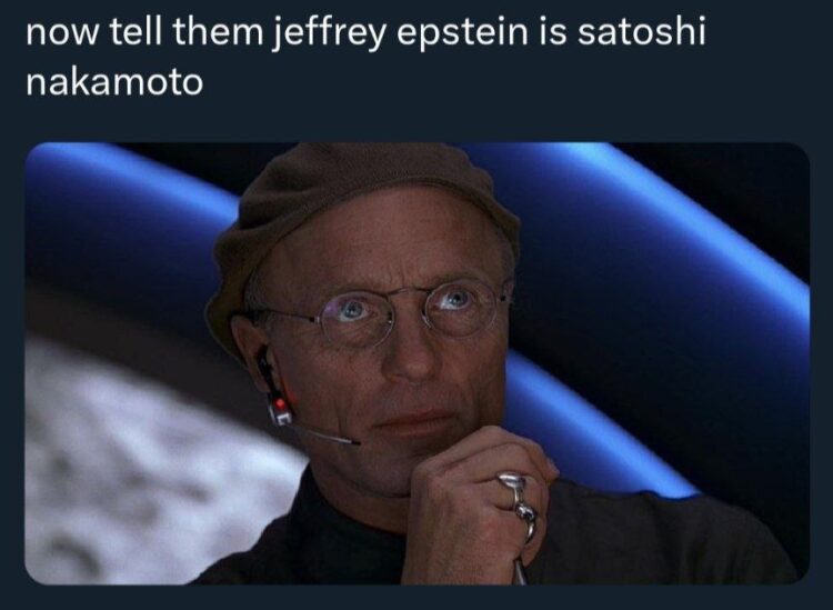 You look like this when someone says "now tell them jeffrey epstein is satoshi nakamoto" #crypto #meme.