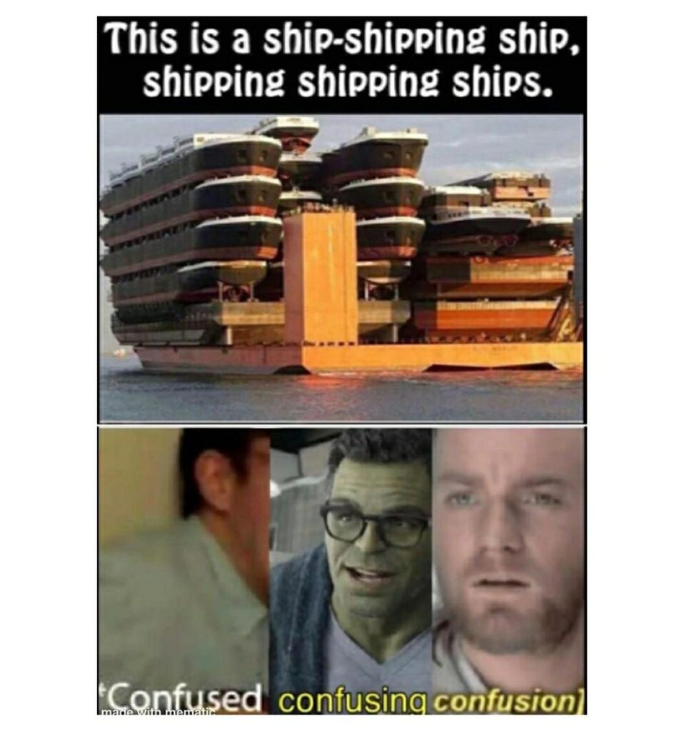 This is a ship-shipping ship, shipping shipping ships. confused confusing confusion. #Inception #Meta #LOL.