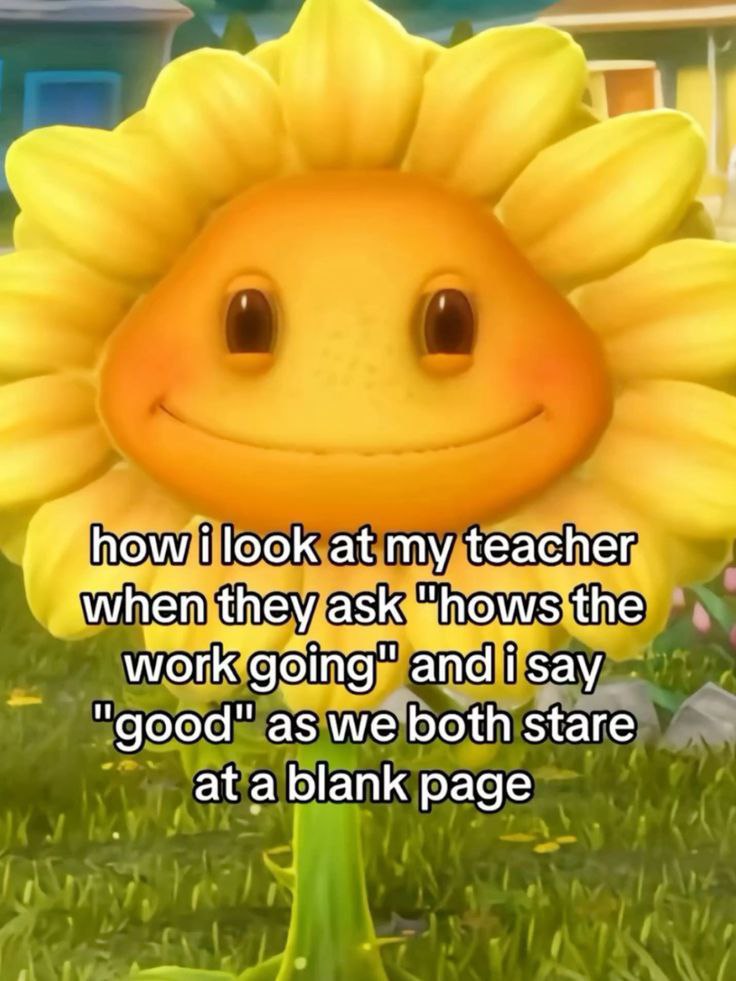 How you look at your teacher when they ask “hows the work going” and you say “good” but both stare at a blank page 😂 #student #awkward.