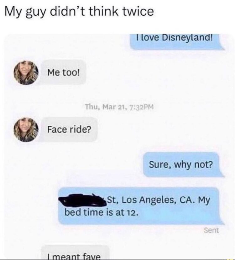 When autocorrect does you dirty: "Face ride?" instead of "fave ride" 😂 My guy didn't think twice #autocorrect #fail #lol.