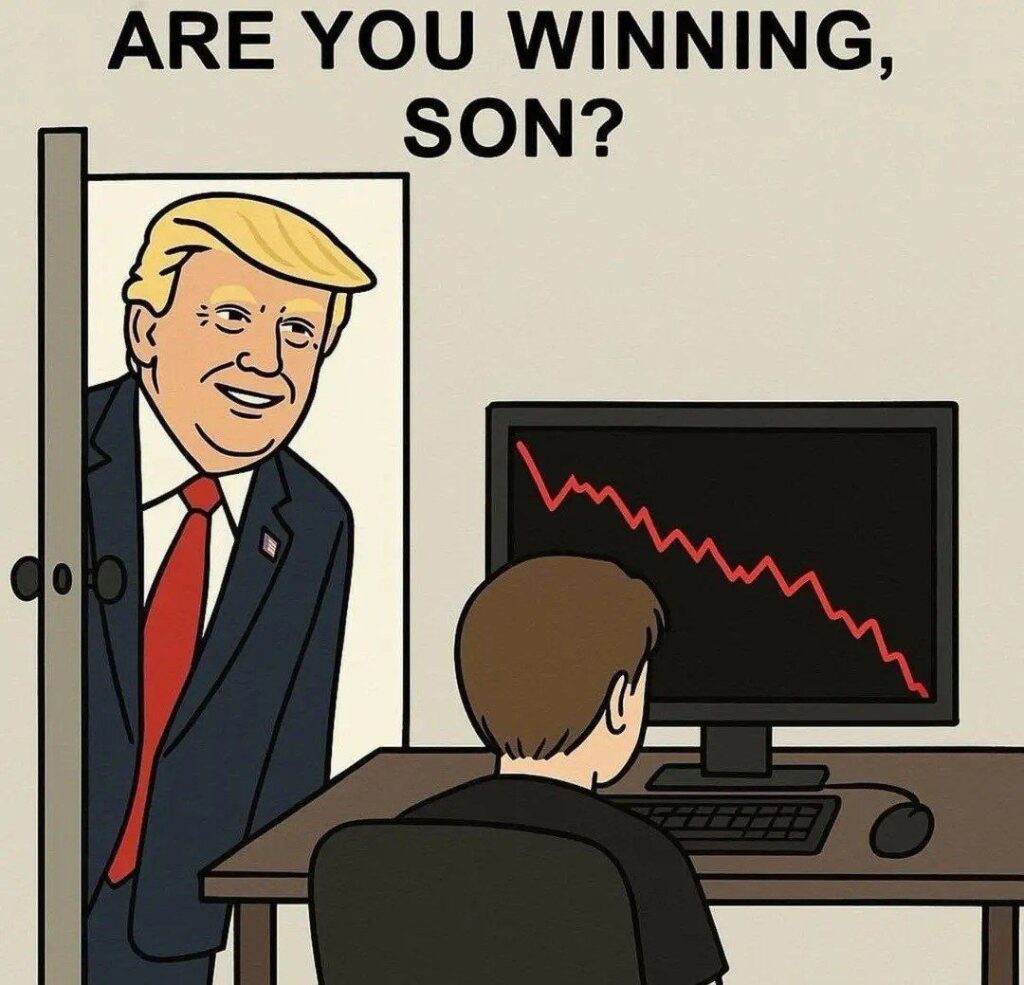 Donald Trump: "Are you winning, son?" Meanwhile, the only thing going down faster than my grades is this red graph. #mood #fail.