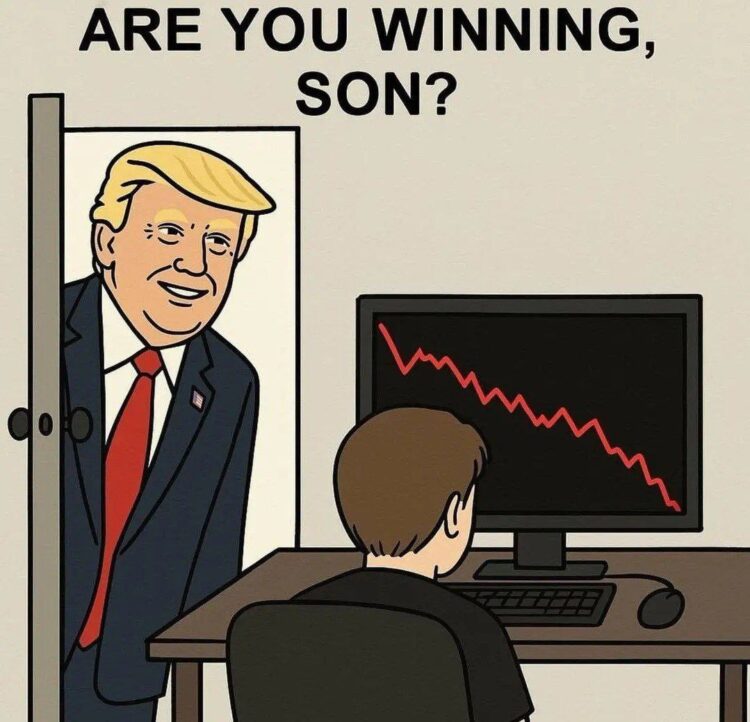 Donald Trump: "Are you winning, son?" Meanwhile, the only thing going down faster than my grades is this red graph. #mood #fail.