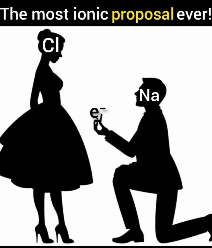 You ever get an electron proposal this iconic? "The most ionic proposal ever!" *proposal* #chemistry #science #memes.