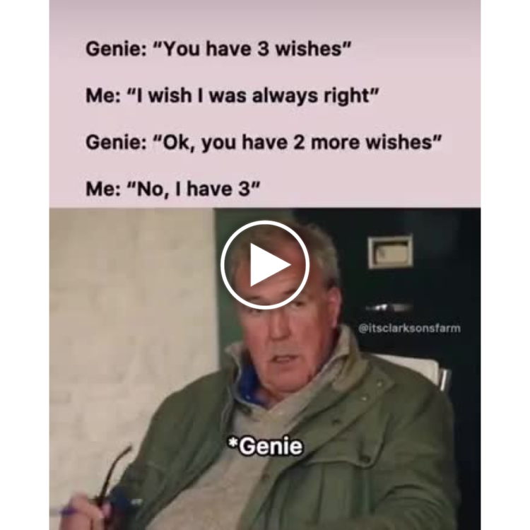 When you outsmart the genie with your wish and he’s just like *Genie 😳. Careful what you wish for! #genie #wishes #lol.