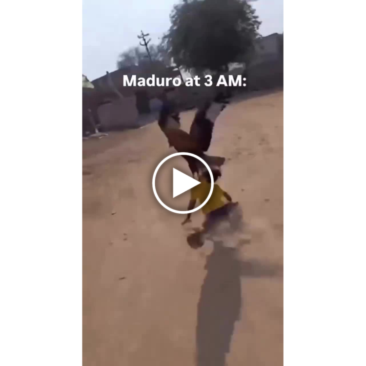 When it's 3 AM and Maduro tries to adult. "Maduro at 3 AM" #fail #oops #nightmode.