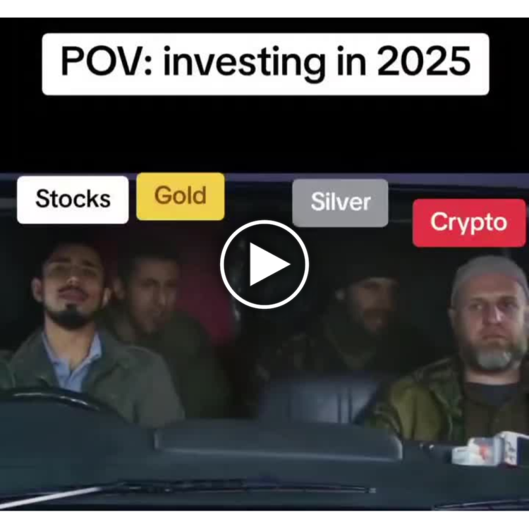 POV: investing in 2025. Stocks, Gold & Silver cruising chill while Crypto's losing its mind in the back #Crypto #Investing #Meme.