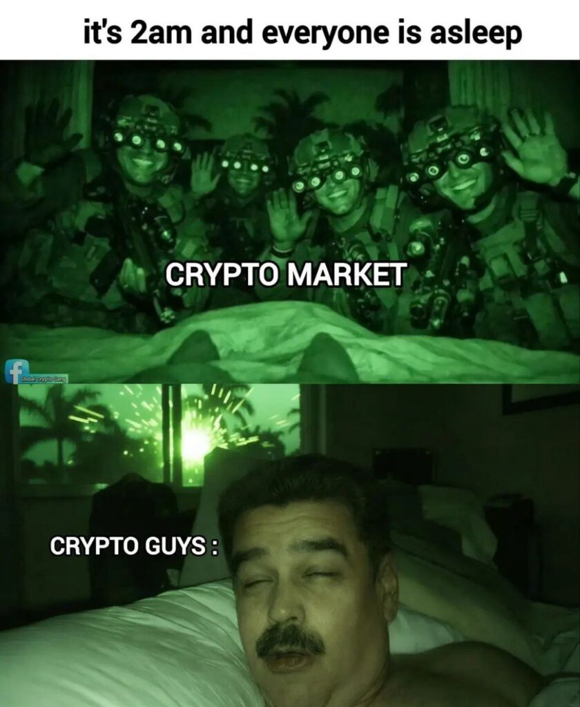 You: CRYPTO MARKET is out there going full special ops, but you’re CRYPTO GUYS just snoring. Stay woke! 😂 #crypto #FOMO.
