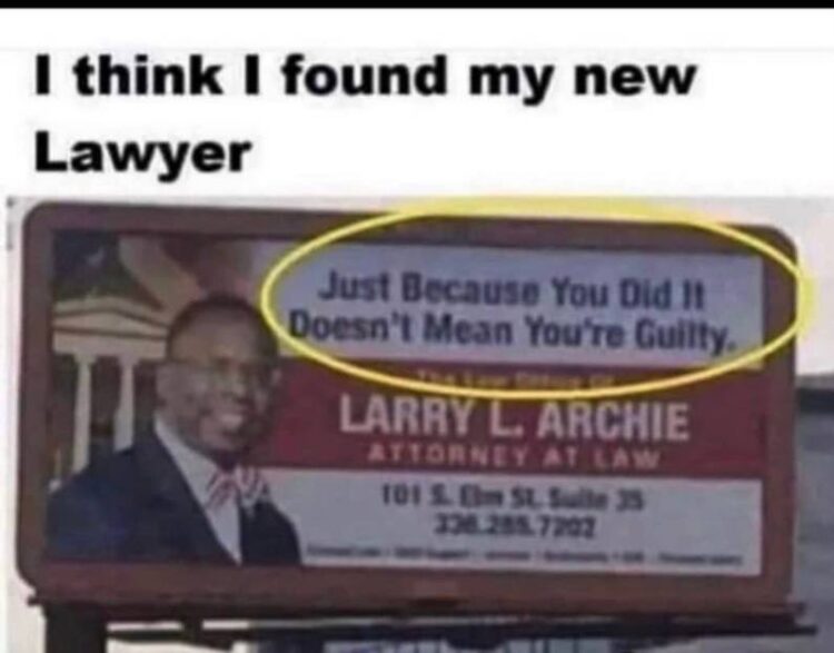 Just because you did it doesn't mean you're guilty." When your lawyer understands vibes. #lawyered #notguilty.