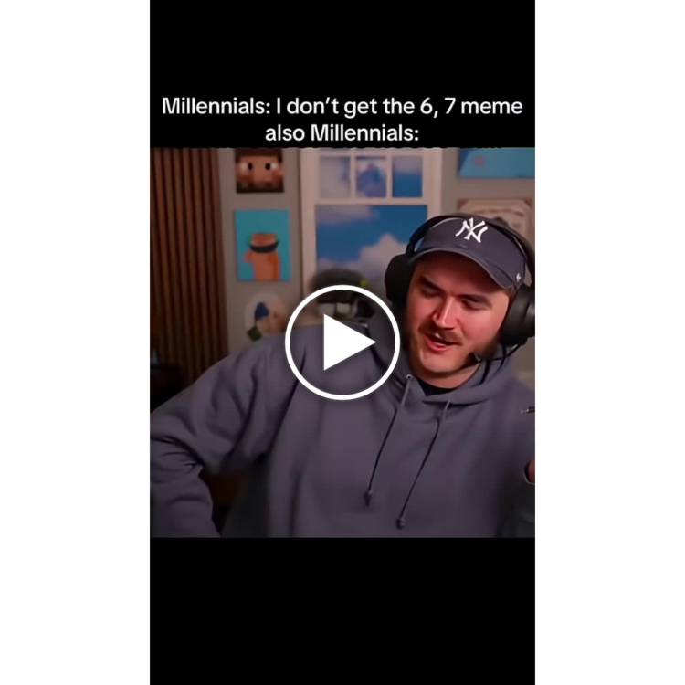 Millennials: I don't get the 6, 7 meme also Millennials:. When you pretend you don’t know but you’re the meme. #millennial #meta.