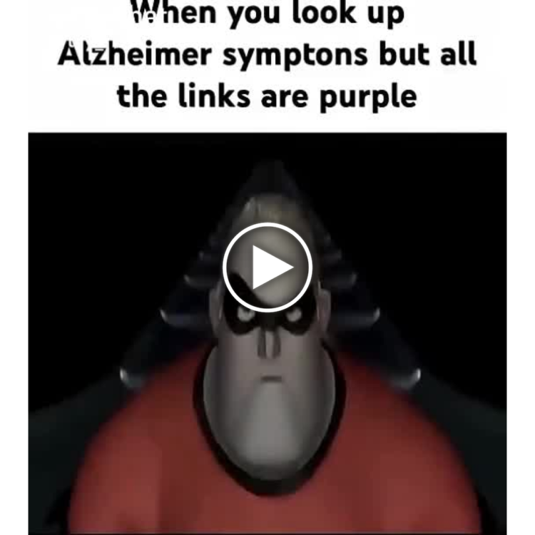 When you look up Alzheimer symptoms but all the links are purple. That moment when your search history exposes you. #relatable #meme.