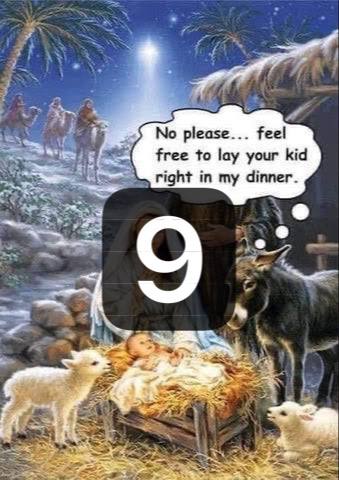 That awkward moment when your dinner becomes childcare: "No please... feel free to lay your kid right in my dinner." #mood.