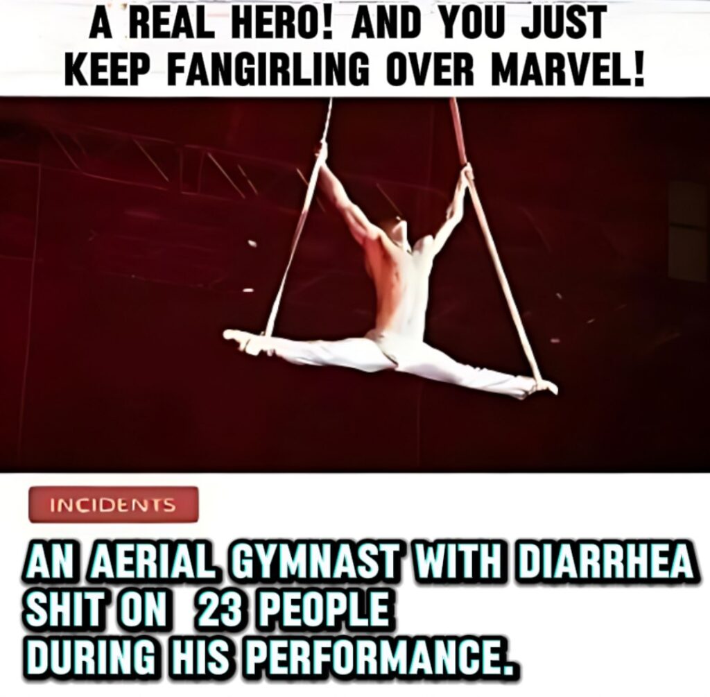 When you try to impress the crowd but end up impacting 23 lives 💩 #fail #gymnastics.