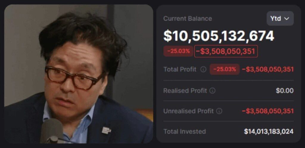 Ever check your balance and see -25% ($3.5B down)? All profits negative, mood: glasses guy. $10.5B left, $14B in. #mood #finance.