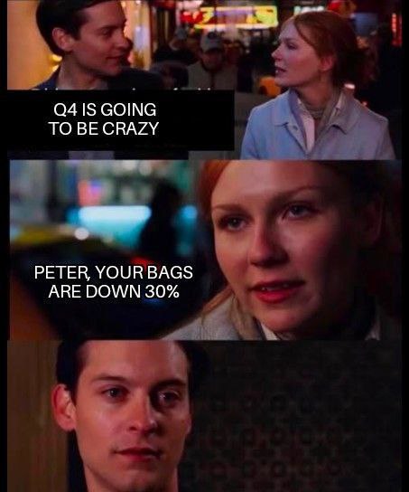 Q4 IS GOING TO BE CRAZY. PETER, YOUR BAGS ARE DOWN 30%. That look when your crypto dreams turn into nightmares. #investing #ouch.