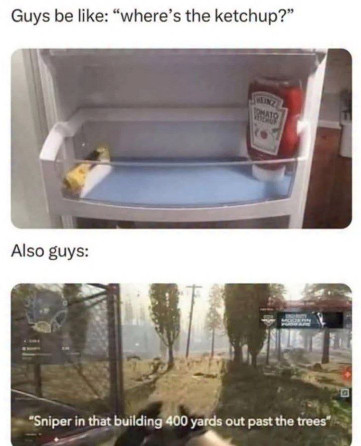 When you check the fridge for food and end up sniping that last ketchup bottle like it’s a boss level. #gamer #hungry #ketchup.
