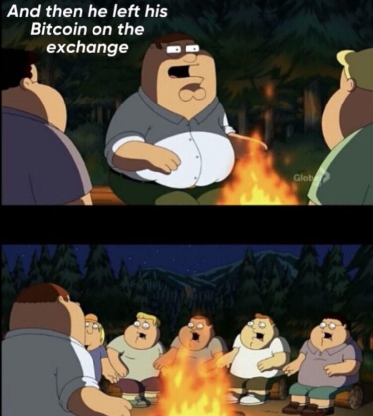 You ever get chills? “And then he left his Bitcoin on the exchange.” #Crypto #ScaryStories #HODL.